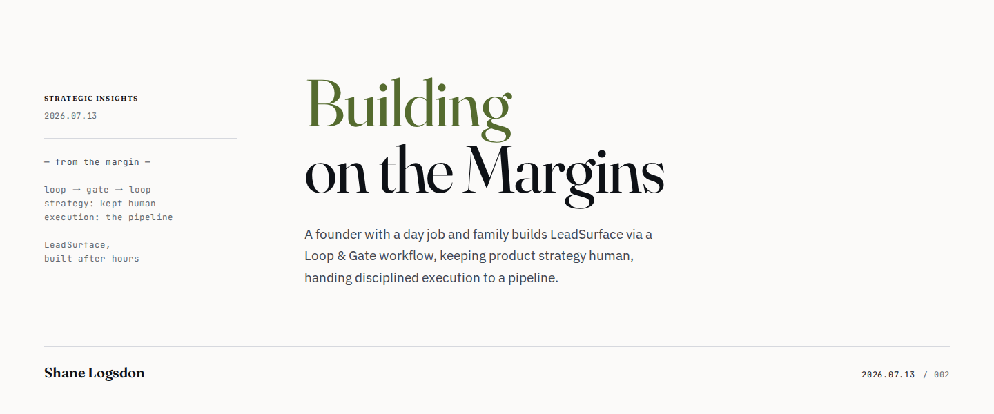 Building on the Margins